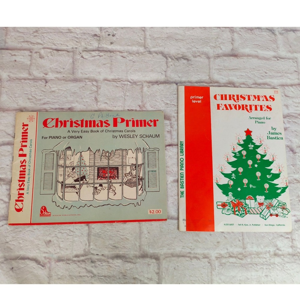 VTG Christmas Piano Music Books Bastien Christmas Favorites Schaum Primer